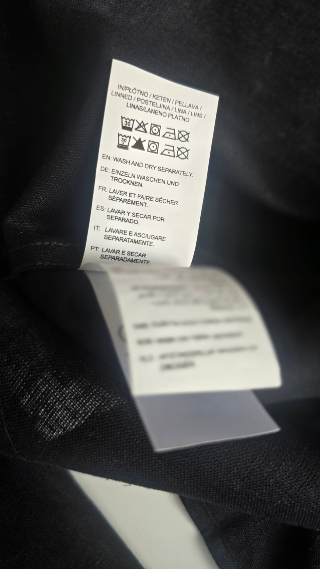 GANT* Black Linen Regular Fit Full Sleeve Shirt