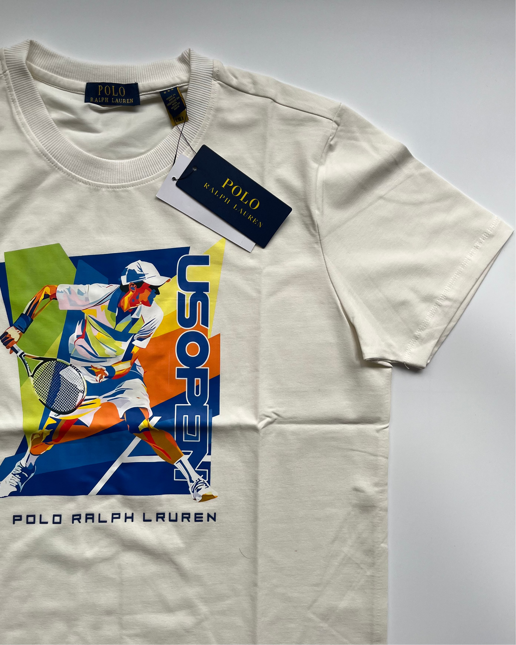 POLO*RL White Tennis US Open Classic Fit Polo T-shirt