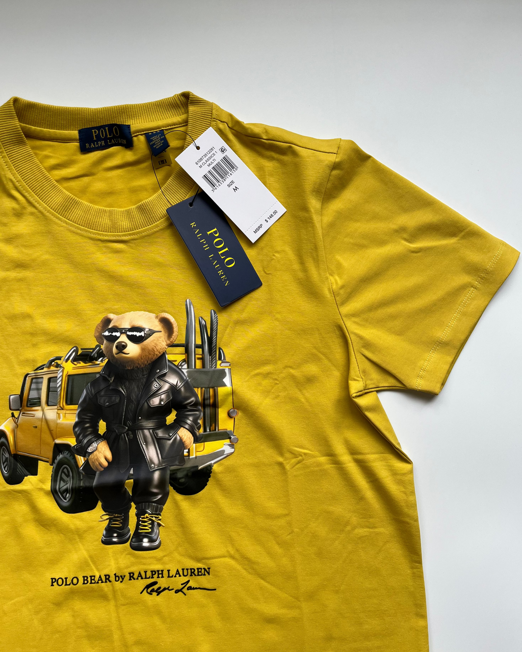 POLO*RL Yellow US Open Classic Fit Polo Bear T-shirt