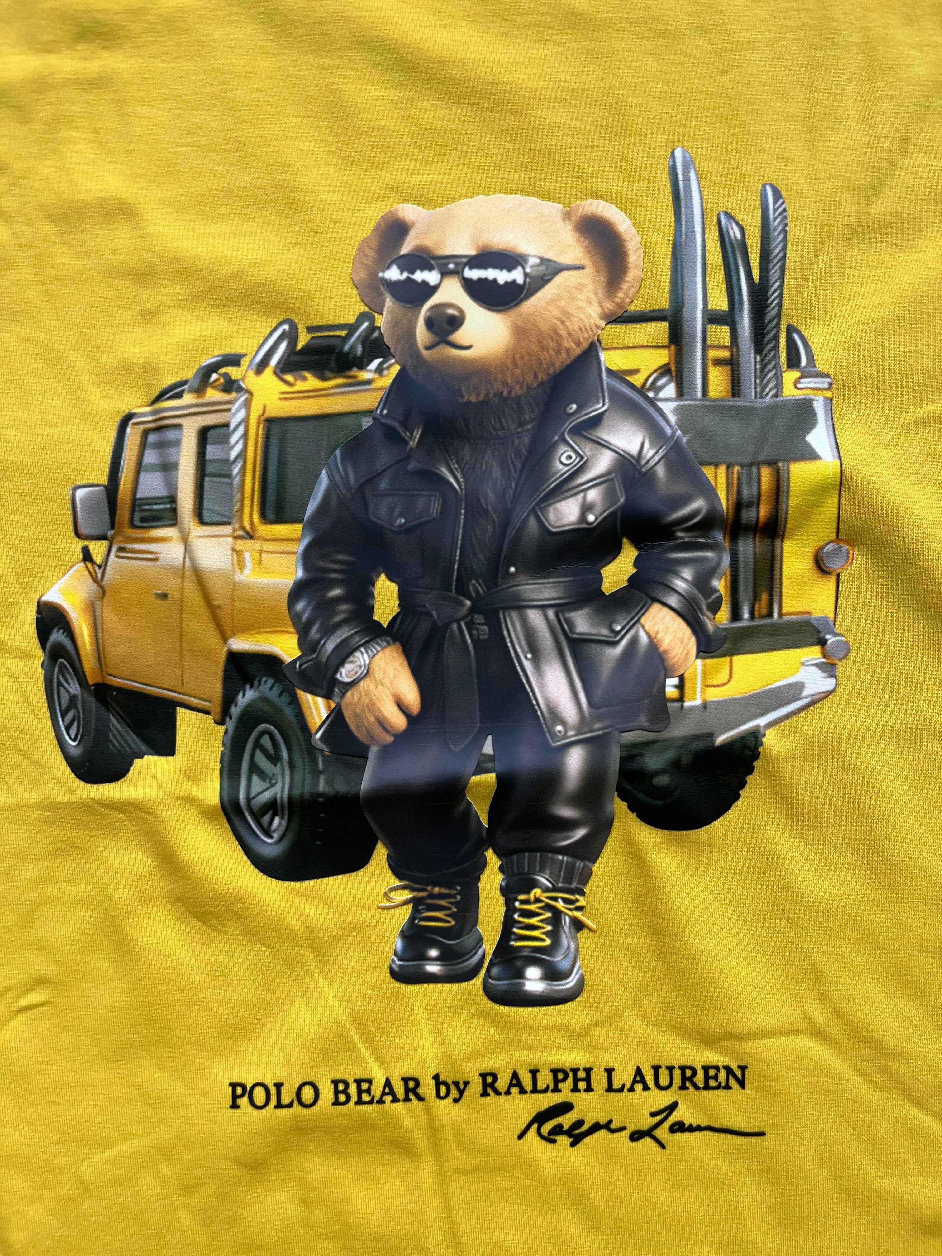 POLO*RL Yellow US Open Classic Fit Polo Bear T-shirt