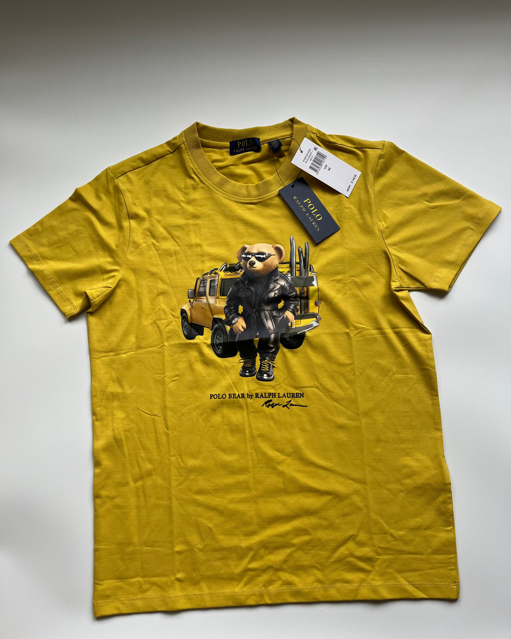 POLO*RL Yellow US Open Classic Fit Polo Bear T-shirt