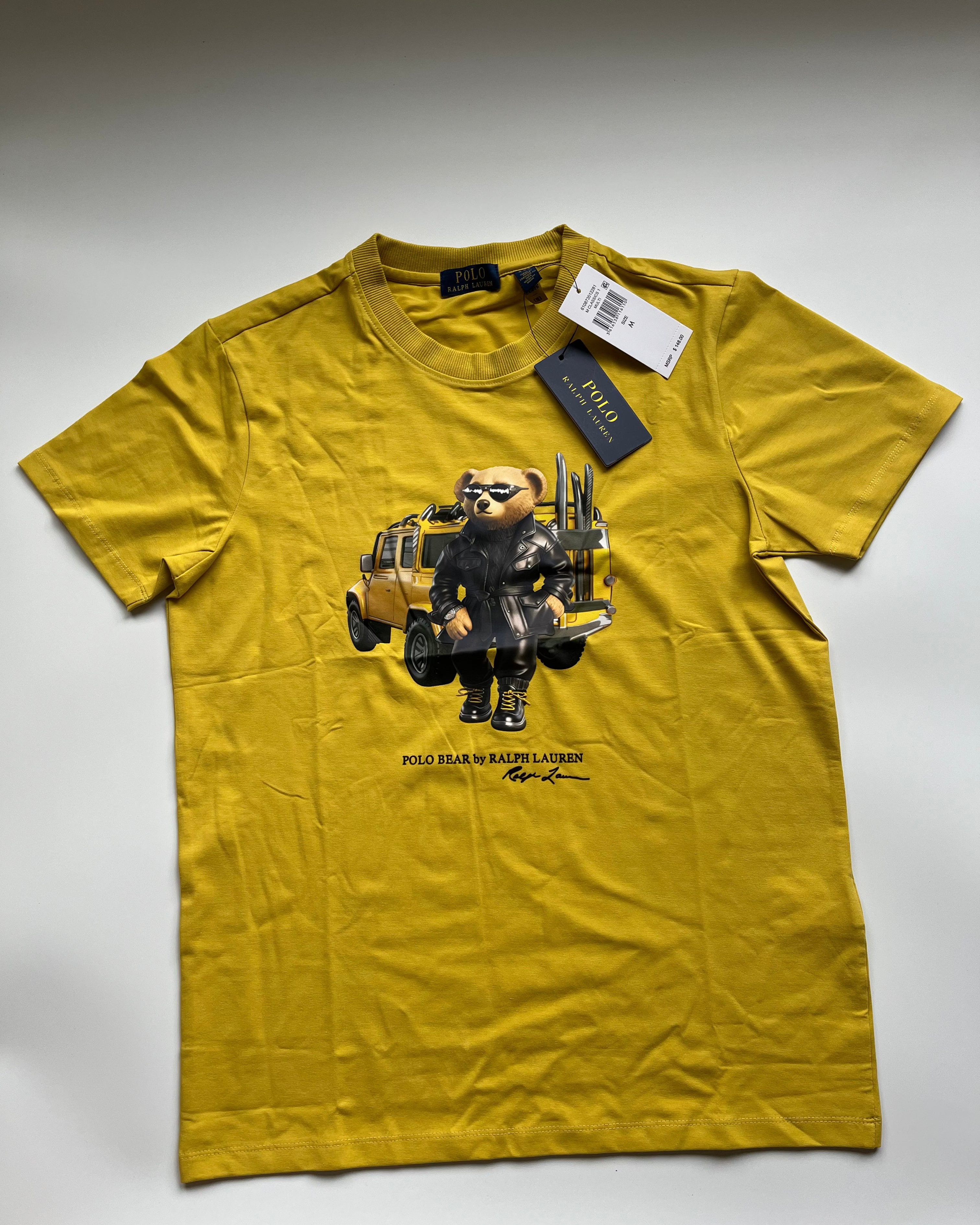 POLO*RL Yellow US Open Classic Fit Polo Bear T-shirt