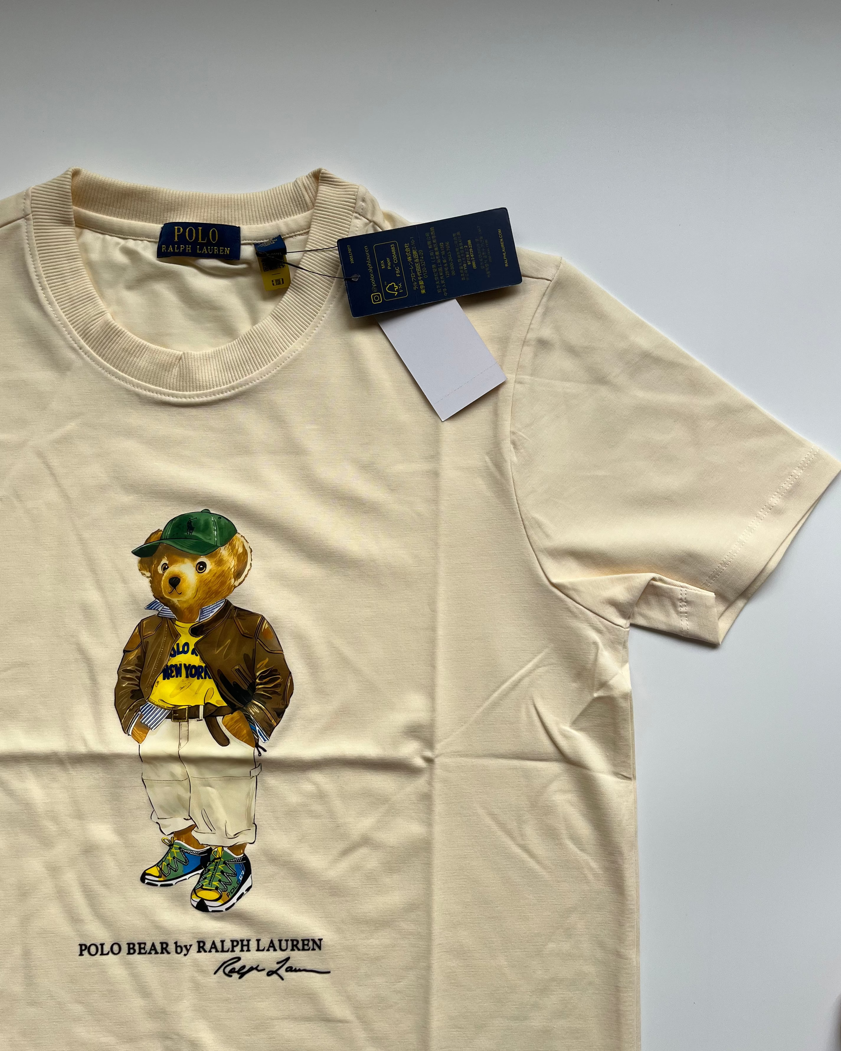 POLO*RL Beige US Open Classic Fit Polo Bear T-shirt