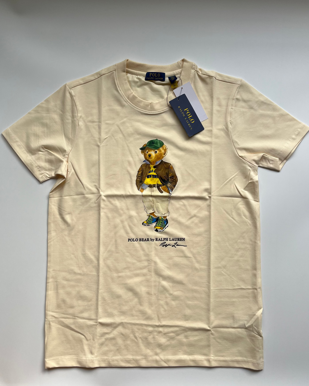 POLO*RL Beige US Open Classic Fit Polo Bear T-shirt