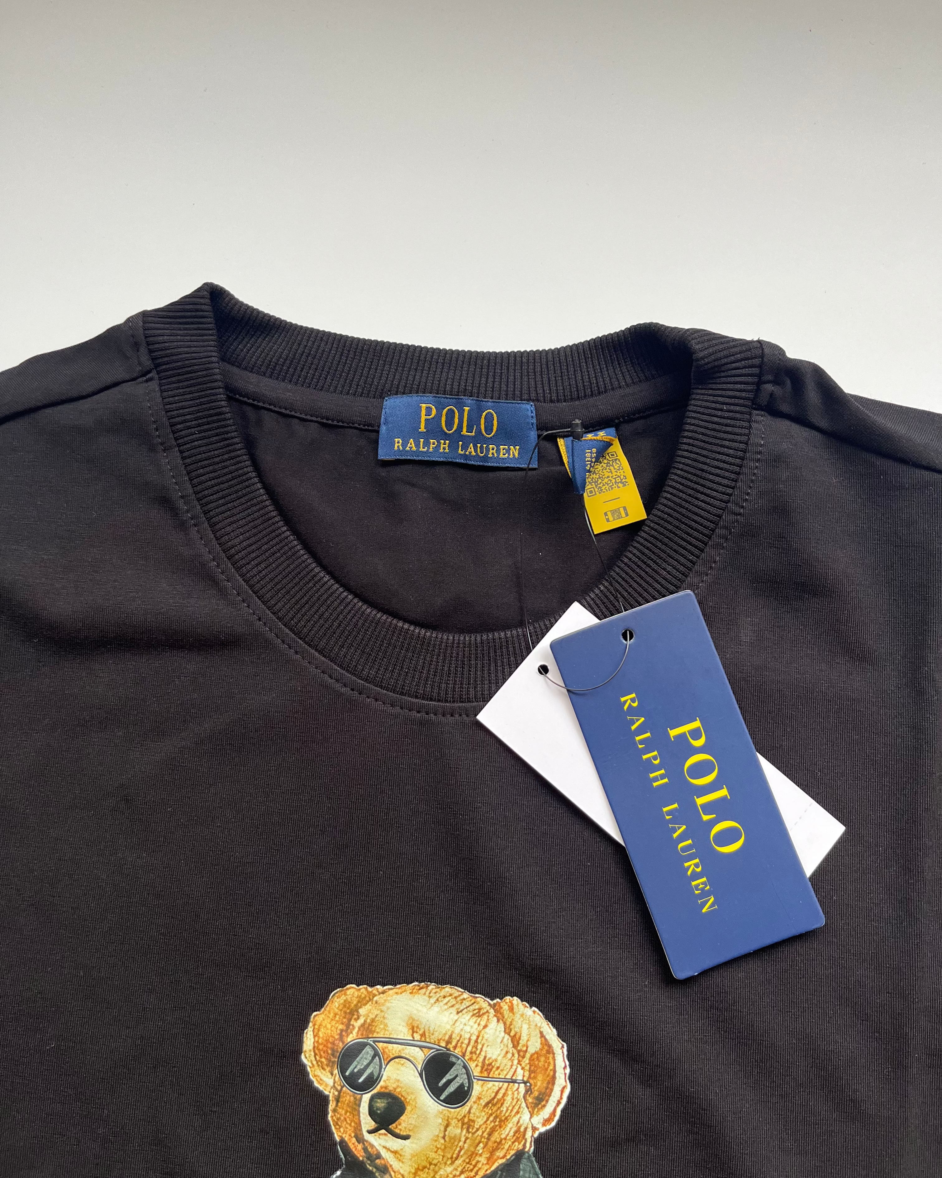 POLO*RL Black US Open Classic Fit Polo Bear T-shirt