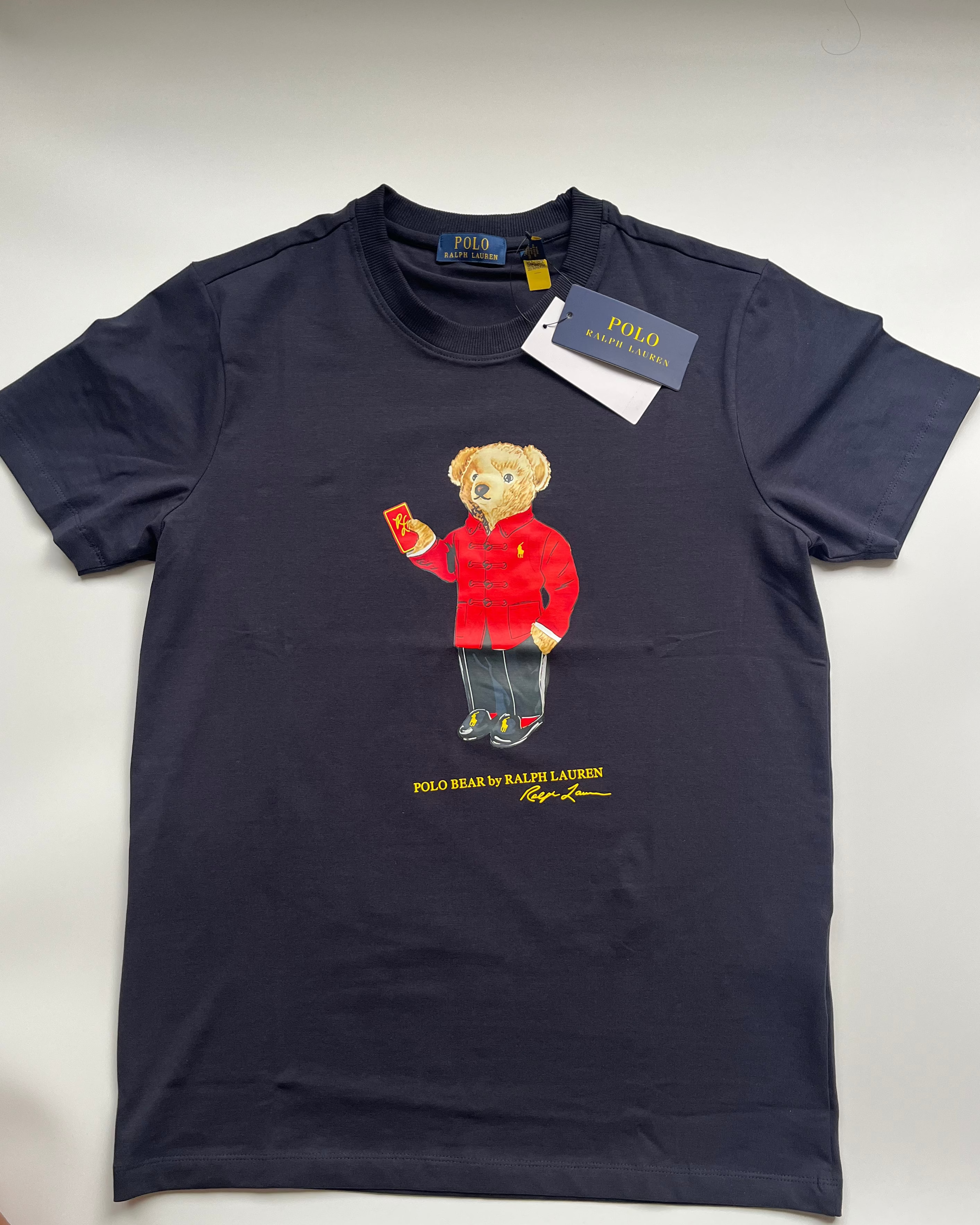 POLO*RL Navy Blue US Open Classic Fit Polo Bear T-shirt