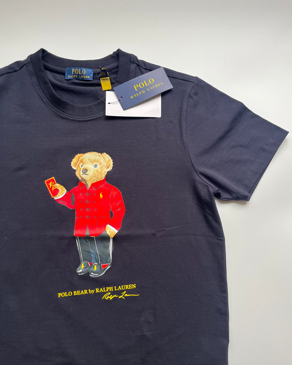 POLO*RL Navy Blue US Open Classic Fit Polo Bear T-shirt