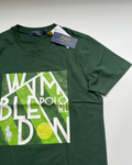 POLO*RL Green Wimbeldon US Open Classic Fit Polo  T-shirt