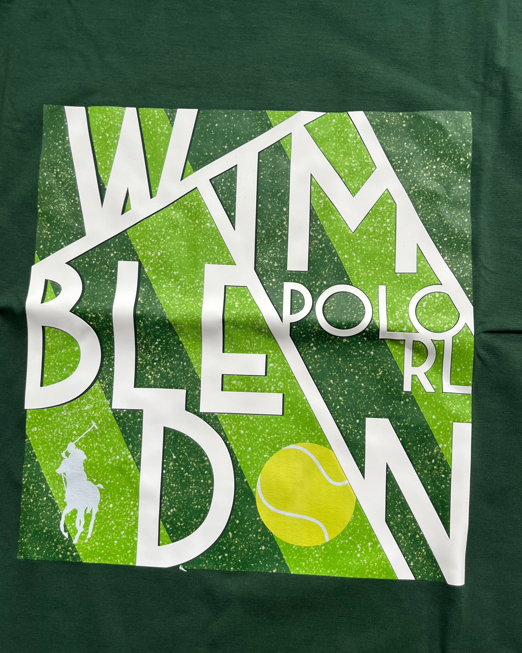 POLO*RL Green Wimbeldon US Open Classic Fit Polo  T-shirt