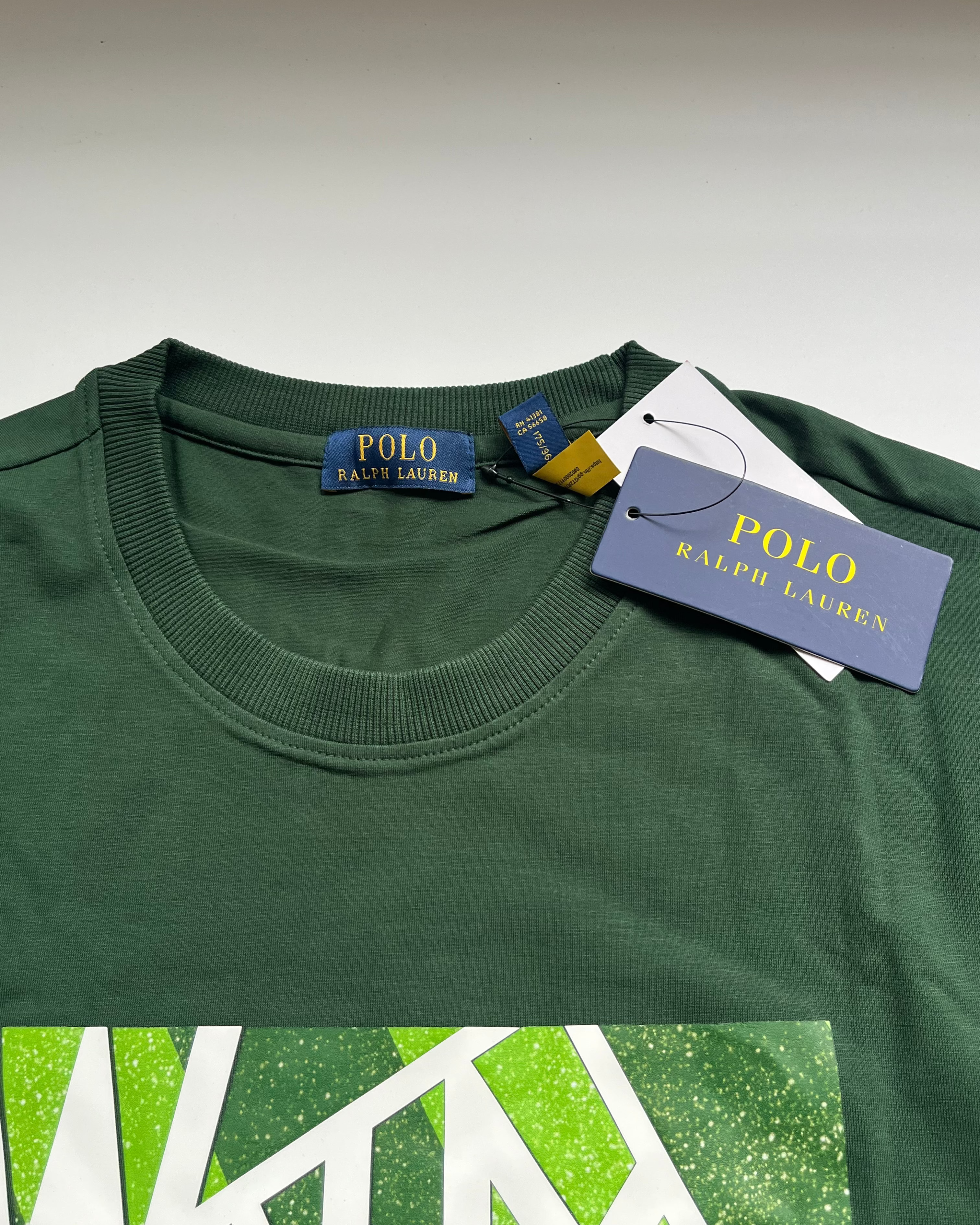 POLO*RL Green Wimbeldon US Open Classic Fit Polo  T-shirt