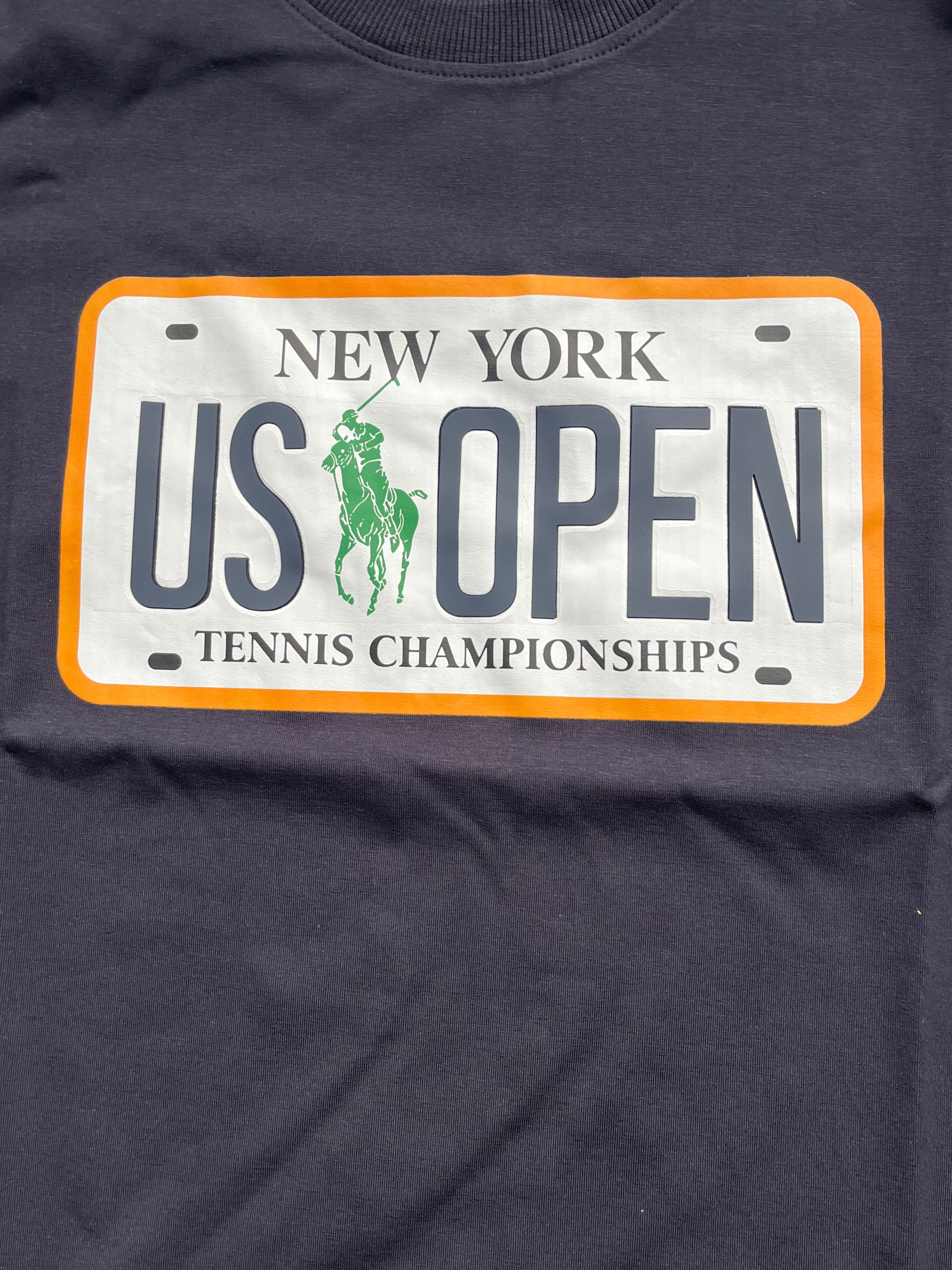 POLO*RL Navy Blue US Open Classic New York Fit Polo T-shirt