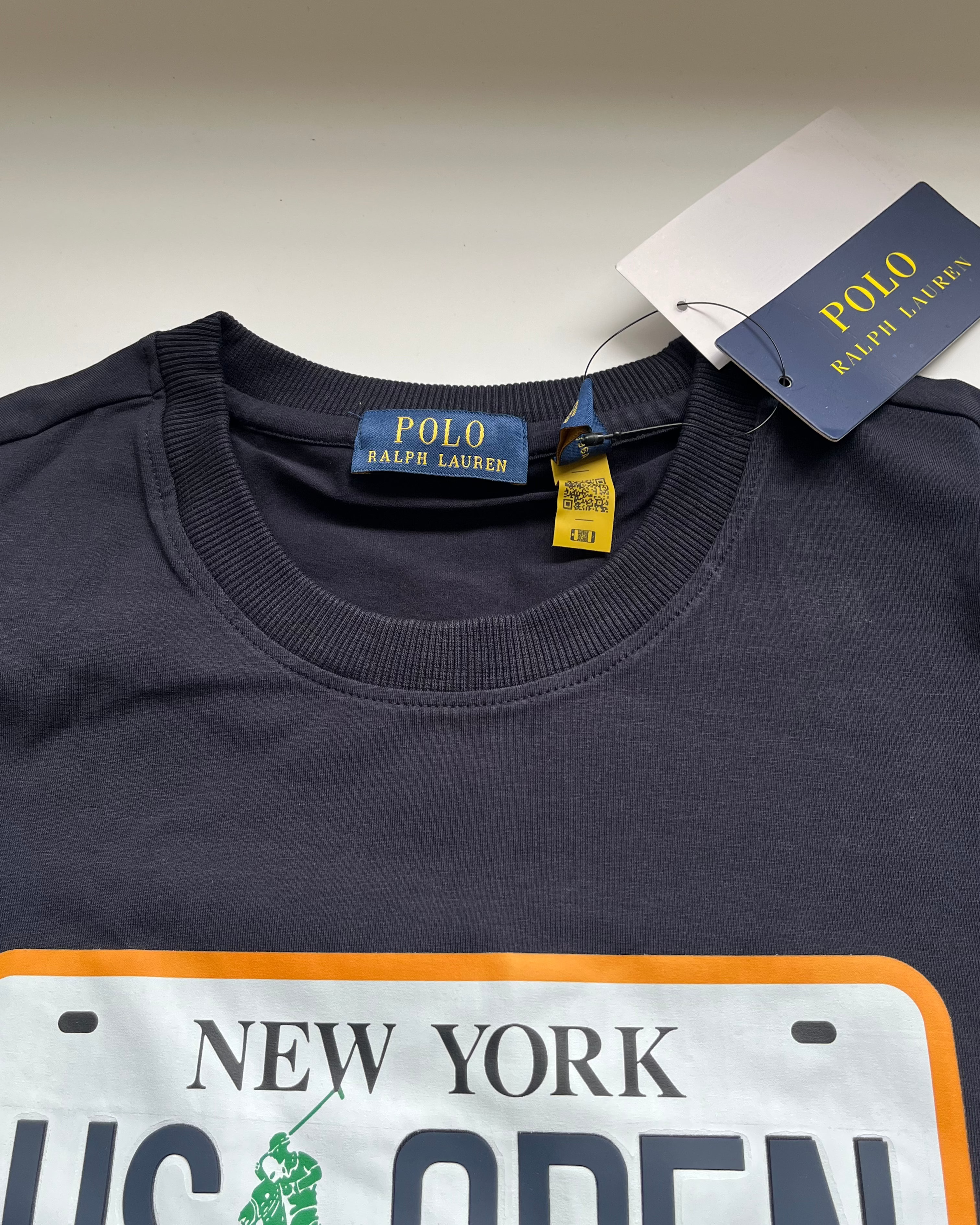 POLO*RL Navy Blue US Open Classic New York Fit Polo T-shirt