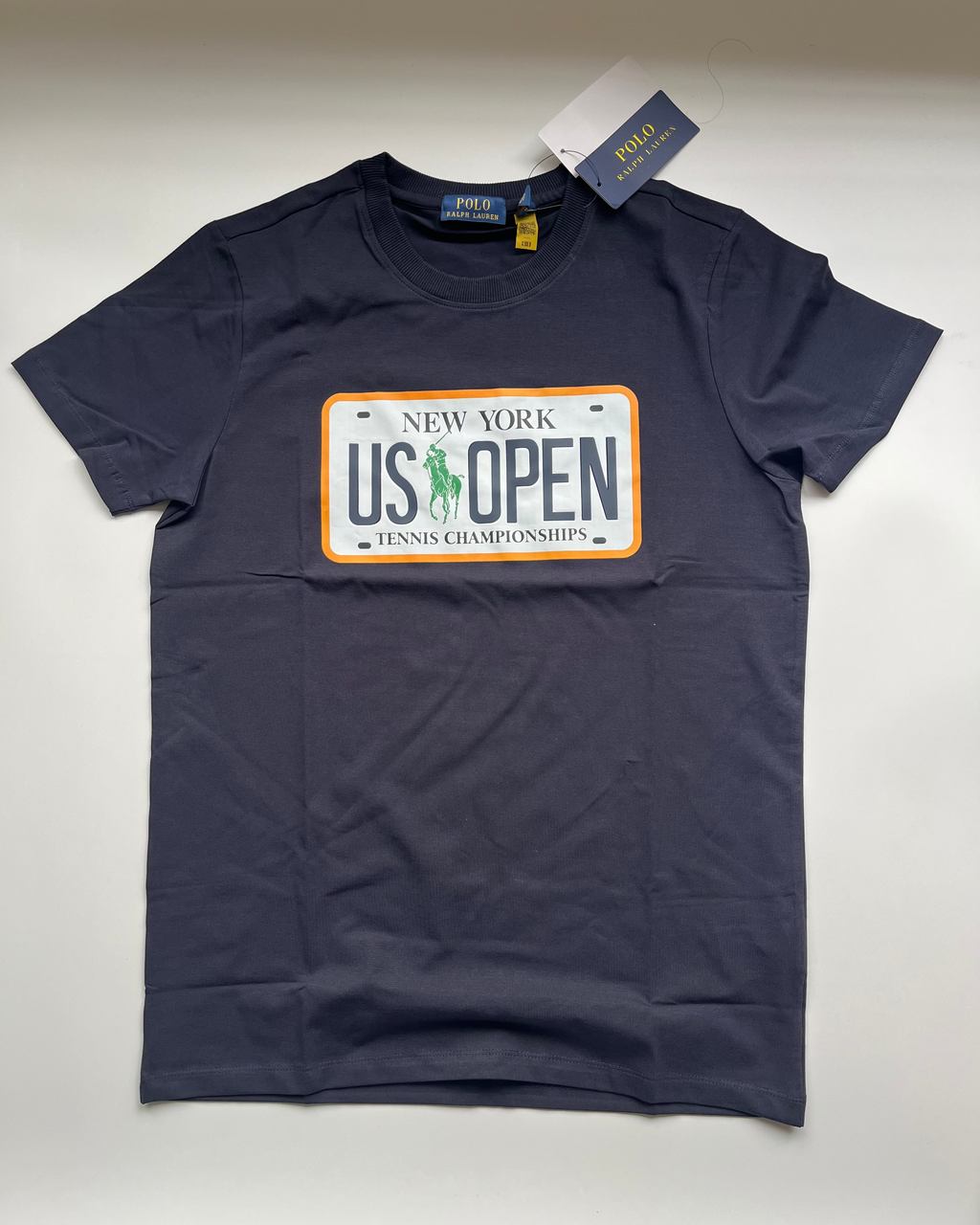 POLO*RL Navy Blue US Open Classic New York Fit Polo T-shirt