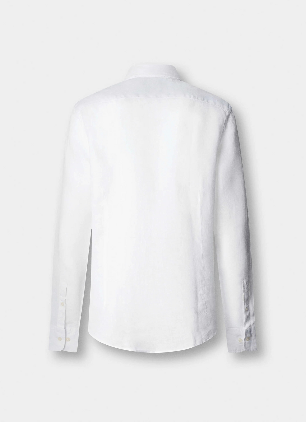 Tailored fit garment dyed linen shirt